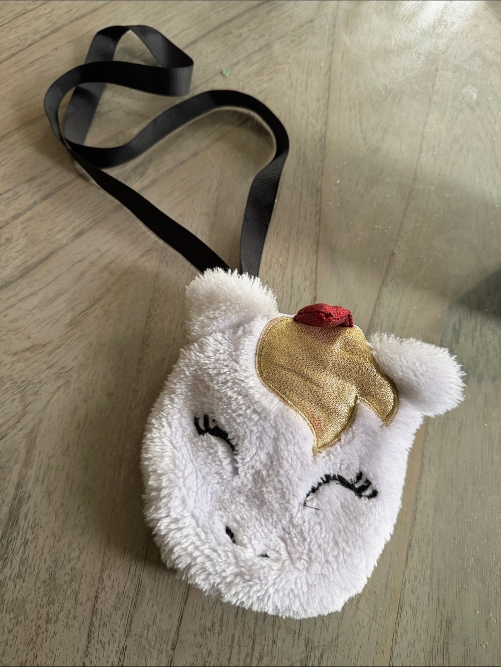 3/$6 Pink & Violet White Unicorn Kids Crossbody Bag